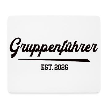 Gruppenführer 2026 Feuerwehr Feuerwehrmann FFW - Mousepad (Querformat) - Weiß - Vorne
