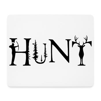 Jagd - Mousepad (Querformat) - Weiß - Vorne