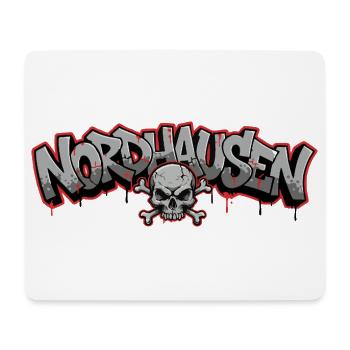 Nordhausen Graffiti Skull Thuringia - Mouse Pad (horizontal) - white - Front