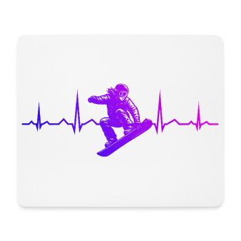 Snowboard Vibes für Snowboard - Mousepad (Querformat) - Weiß - Vorne