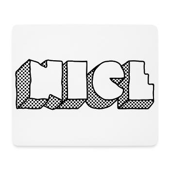 NICE Gepunktet – Club & Electro Party Design - Mousepad (Querformat) - Weiß - Vorne
