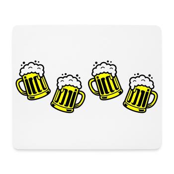 Bier Bierkrug Prost Comic - Mousepad (Querformat) - Weiß - Vorne