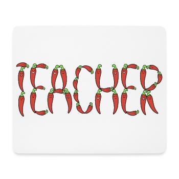 Professeur de chili - Tapis de souris (format paysage) - blanc - Devant