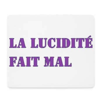LUCIDITY HURTS - Mouse Pad (horizontal) - white - Front