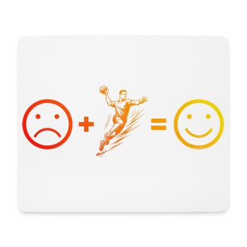 Un design intemporel simple pour handball pour hommes - Tapis de souris (format paysage) - blanc - Devant