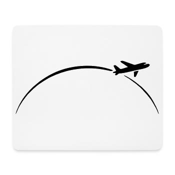 avion - Tapis de souris (format paysage) - blanc - Devant