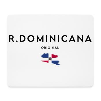 Dominican pride, sleek minimalist design - Mouse Pad (horizontal) - white - Front