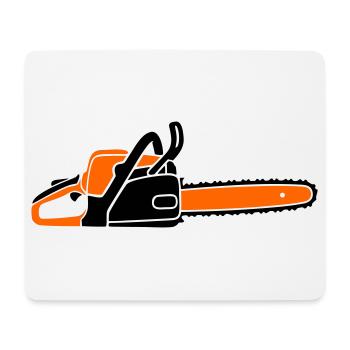 Chainsaw Chainsaw Lumberjack Lumberjack Lumberjack - Mouse Pad (horizontal) - white - Front