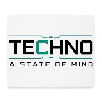 Techno - A State of Mind - Mouse Pad (horizontal) - white - Front