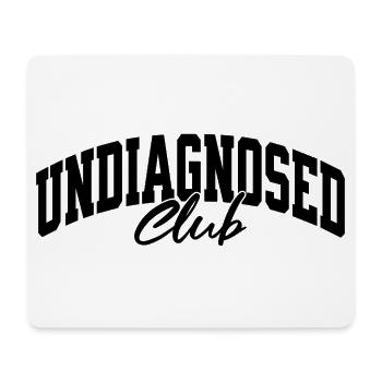 Undiagnosed Club - Mousepad (Querformat) - Weiß - Vorne