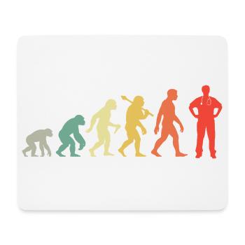Arzt Evolution Doktor Für Assistenzärzte Mediziner - Mousepad (Querformat) - Weiß - Vorne