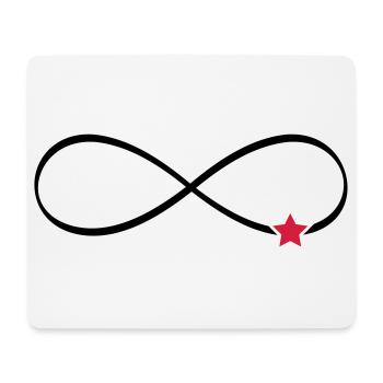 Stern Unendlichkeit Symbol Unendlichkeitszeichen - Mousepad (Querformat) - Weiß - Vorne