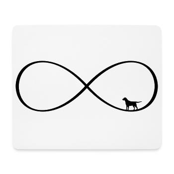 Hund Unendliche Liebe - Hundedesign - Mousepad (Querformat) - Weiß - Vorne