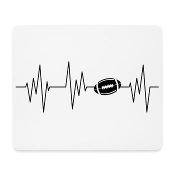 American Football - Mousepad (Querformat) - Weiß - Vorne