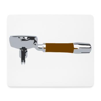 T-shirt porte-filtre Barista Cadeau Café Café - Tapis de souris (format paysage) - blanc - Devant