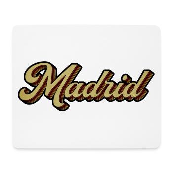 Madrid Retro Striped Script - Mouse Pad (horizontal) - white - Front