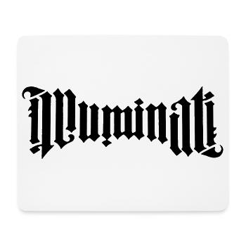Ambigramm Illuminati - Mousepad (Querformat) - Weiß - Vorne