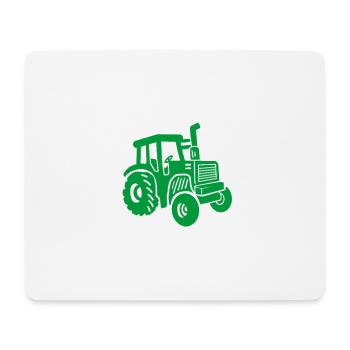 Traktor Herzschlag Bauer - Mousepad (Querformat) - Weiß - Vorne