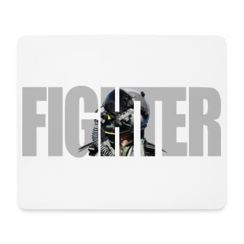 Fighter - Mouse Pad (horizontal) - white - Front