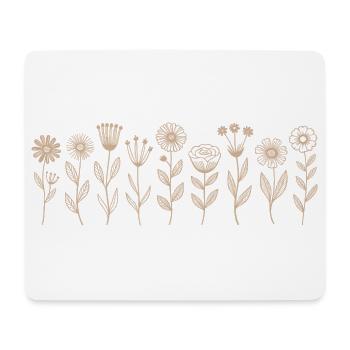 Wildflowers Flowers - Mouse Pad (horizontal) - white - Front