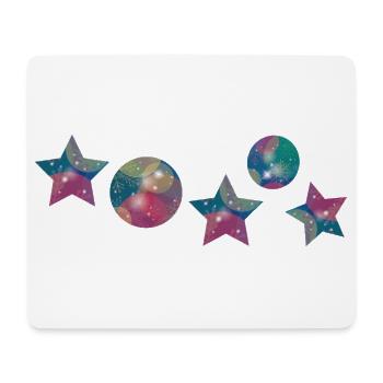  Sterne Weihnachten  - Mousepad (Querformat) - Weiß - Vorne