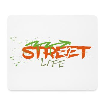 Street life Graffiti  - Mousepad (Querformat) - Weiß - Vorne
