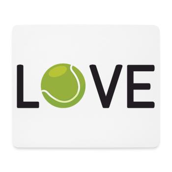 Tennis-Liebhaber - Mousepad (Querformat) - Weiß - Vorne