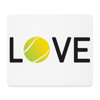 Amateur de tennis - Tapis de souris (format paysage) - blanc - Devant