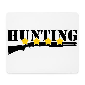 Chasse - Chasseur - Tapis de souris (format paysage) - blanc - Devant