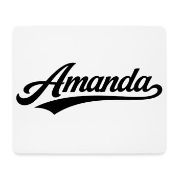 Amanda name first last family gifts - Mouse Pad (horizontal) - white - Front