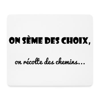 CITATION. MESSAGE. HUMOUR. CITATIONS DRÔLES - Tapis de souris (format paysage) - blanc - Devant