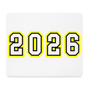 2026 year - Mouse Pad (horizontal) - white - Front