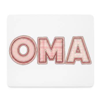 Grandma Retro Lettering Gift Idea Patchwork - Mouse Pad (horizontal) - white - Front