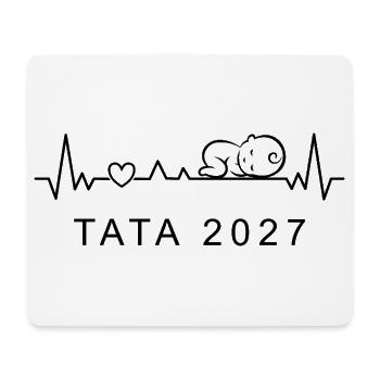 Future Tata 2027 Battement Cœur Annonce Grossesse - Mouse Pad (horizontal) - white - Front