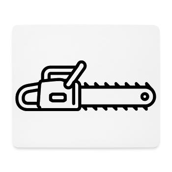 chainsaw - Mouse Pad (horizontal) - white - Front