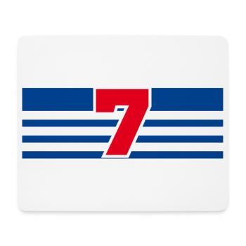 Numéro 7 France  - Tapis de souris (format paysage) - blanc - Devant
