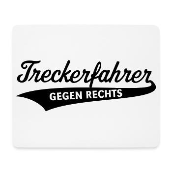 Treckerfahrer Gegen Rechts (Trecker Traktor / V4B) - Mousepad (Querformat) - Weiß - Vorne