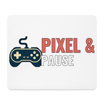 Pixel & Pause. - Mousepad (Querformat) - Weiß - Vorne