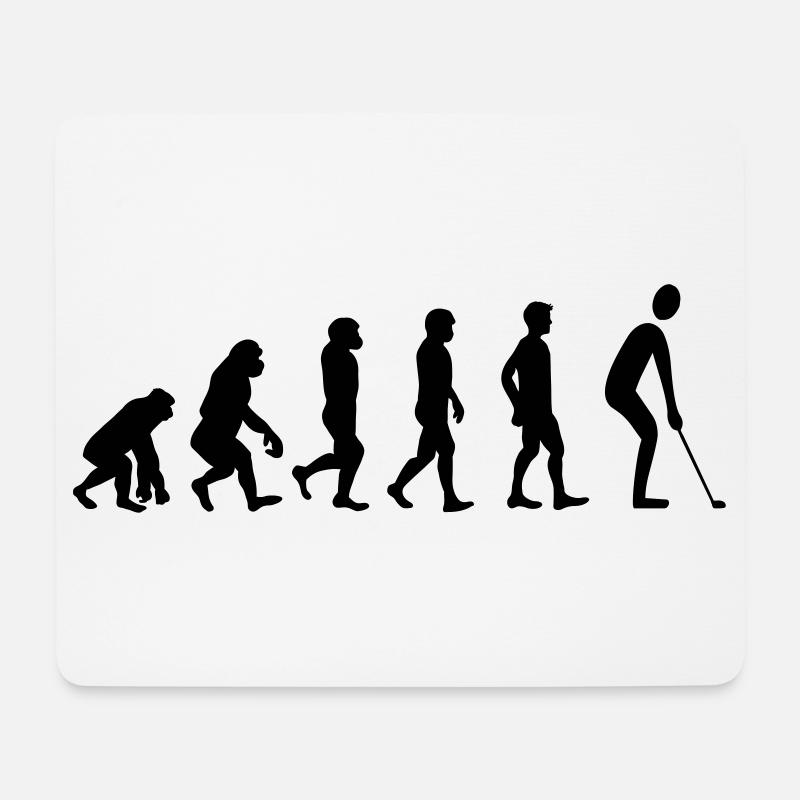Evolution Golf - Mousepad (Querformat) - Weiß