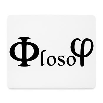 Philosophy / (phi) loso (phi) - Mouse Pad (horizontal) - white - Front