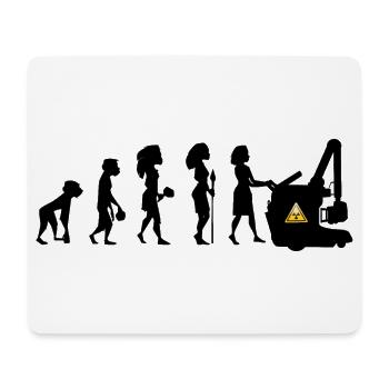 Humor Evolution Manip Mobilfunk Radiologie - Mousepad (Querformat) - Weiß - Vorne