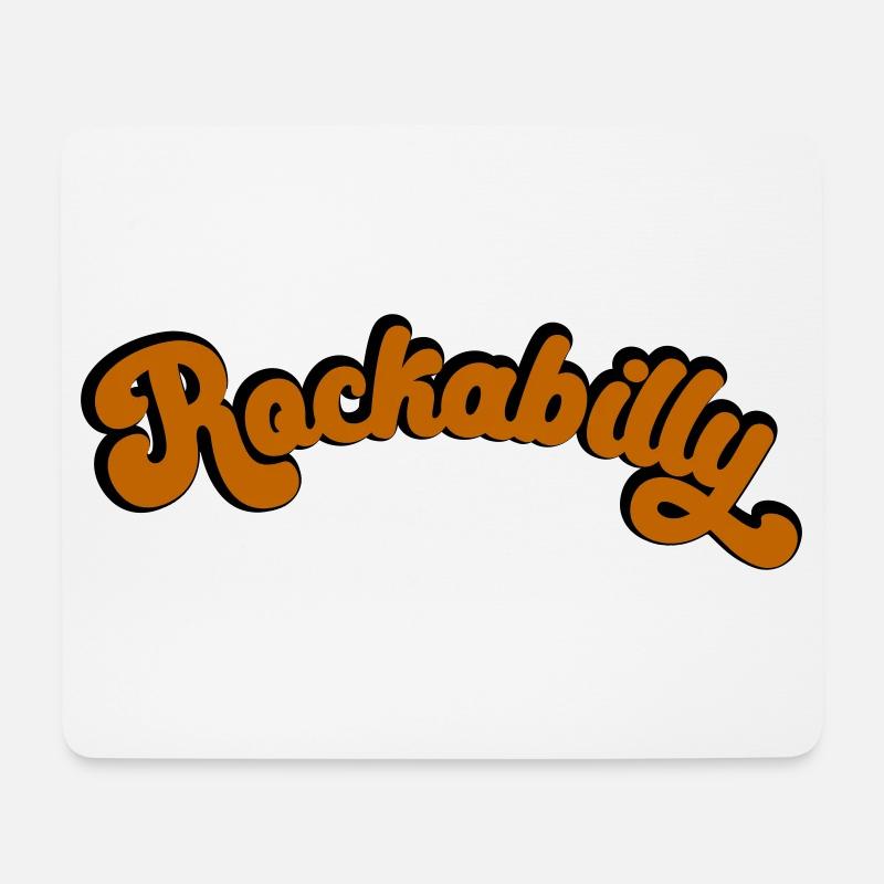 Rockabilly Retro Design in Vintage Art - Mousepad (Querformat) - Weiß