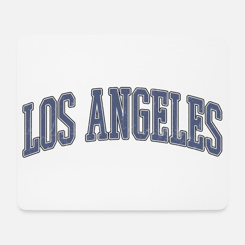 Typographie de l’arc de Los Angeles - Tapis de souris (format paysage) - blanc