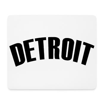 detroit shirt - Mousepad (Querformat) - Weiß - Vorne