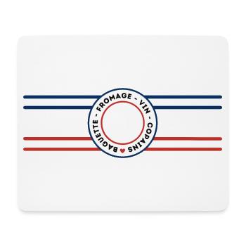 Bleu Blanc Rouge - Apéro copains FRANCE - Tapis de souris (format paysage) - blanc - Devant