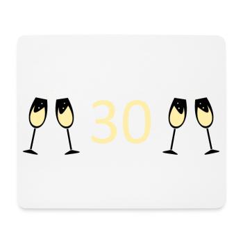 30th Birthday 30th Anniversary - Mouse Pad (horizontal) - white - Front