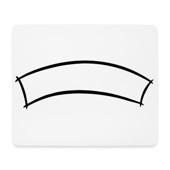 Decorative Banner, Text Frame Title/Heading - Mouse Pad (horizontal) - white - Front