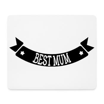 Meilleure Maman - Fête des Mères - Tapis de souris (format paysage) - blanc - Devant