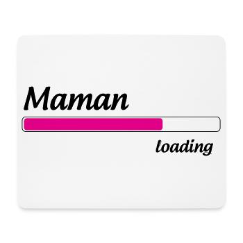 Mom loading... Please Wait - Mother-to-be - Mouse Pad (horizontal) - white - Front