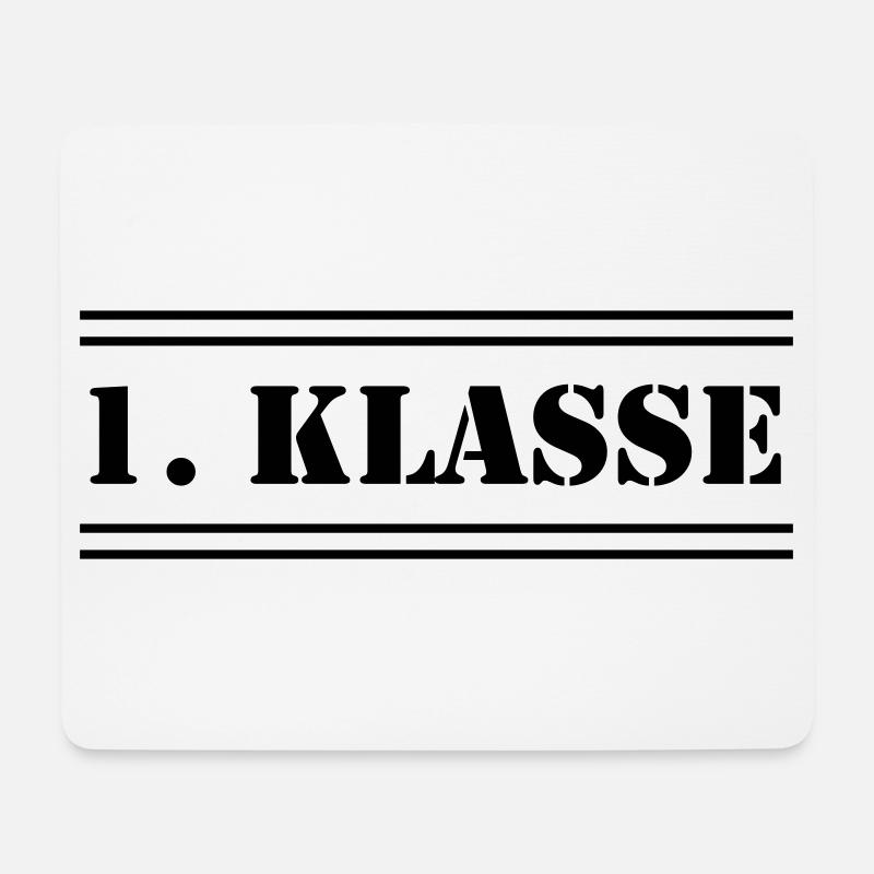 1ère classe - Tapis de souris (format paysage) - blanc